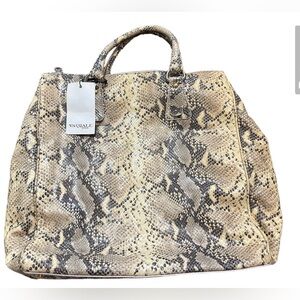 Varriale snake skin handbag made in Italy new with tags